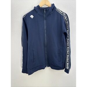 Descente JASPO Move Sport Full-Zip Hoodie Navy Blue Men's Size M